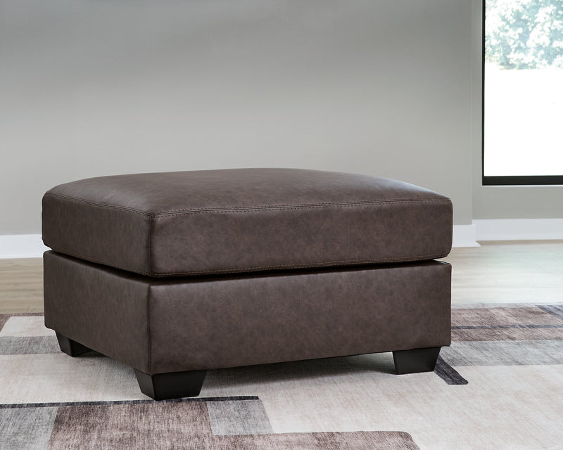 WillowBend Oversized Accent Ottoman (Color: Umber)