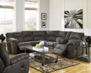 Tambo 2-Piece Reclining Sectional (Color: Pewter)