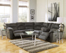 Tambo 2-Piece Reclining Sectional (Color: Pewter)