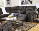 Tambo 2-Piece Reclining Sectional (Color: Pewter)