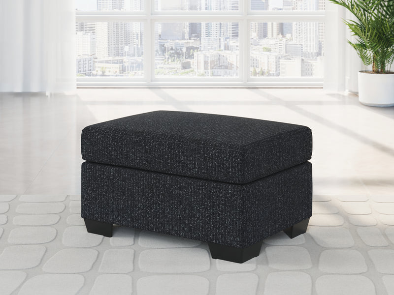 Jasmine Peaks Ottoman