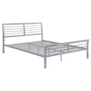 Cooper Queen Metal Bed Silver