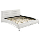 Jeremaine California King Upholstered Bed White