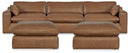 Emilia 3-Piece Sectional and 2 Ottomans