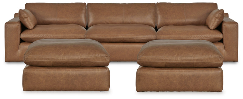 Emilia 3-Piece Sectional and 2 Ottomans