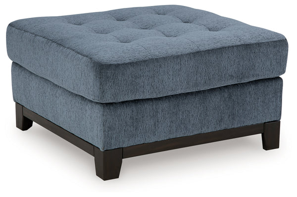 Maxon Place Oversized Accent Ottoman (Color: Navy)
