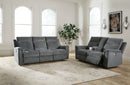 Barnsana Power Reclining Sofa and Loveseat