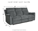 Barnsana Power Reclining Sofa, Loveseat and Recliner