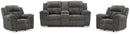 Frohn Reclining Loveseat with Console and 2 Recliners