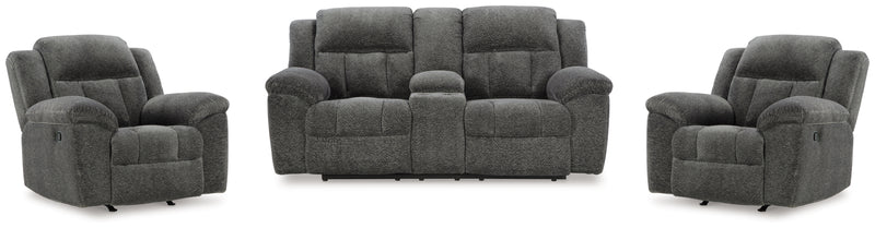 Frohn Reclining Loveseat with Console and 2 Recliners