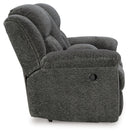 Frohn Reclining Loveseat with Console (Color: Graphite)