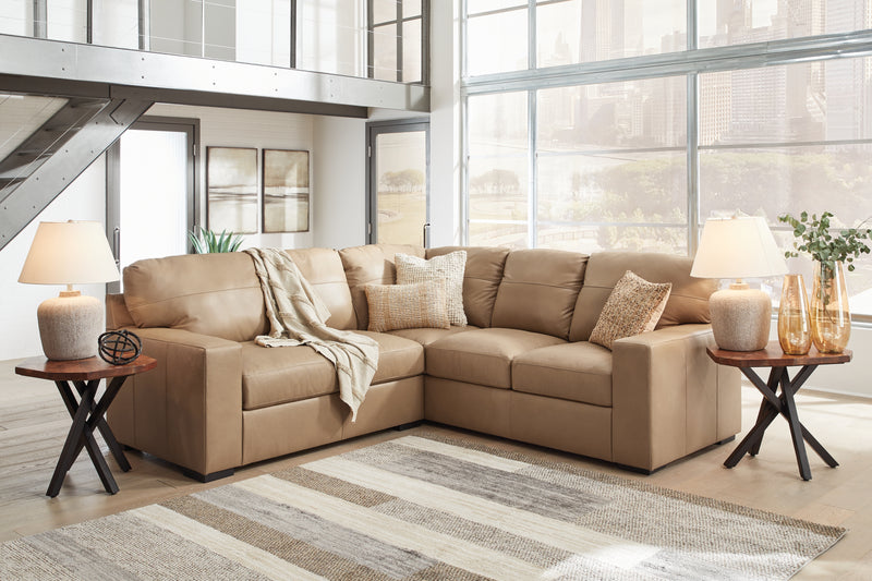 Bandon 2-Piece Sectional (Color: Toffee)