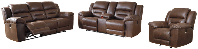 Stoneland Power Reclining Sofa, Loveseat and Recliner