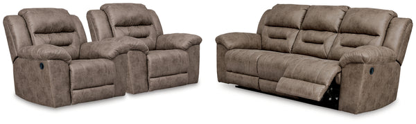 Stoneland Reclining Sofa and 2 Recliners