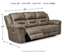 Stoneland Reclining Sofa and Power Reclining Loveseat