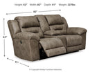 Stoneland Reclining Sofa and Power Reclining Loveseat
