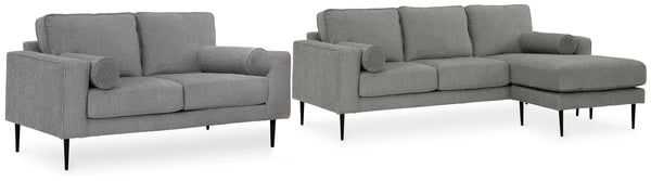 Hazela Sofa Chaise and Loveseat