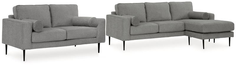 Hazela Sofa Chaise and Loveseat