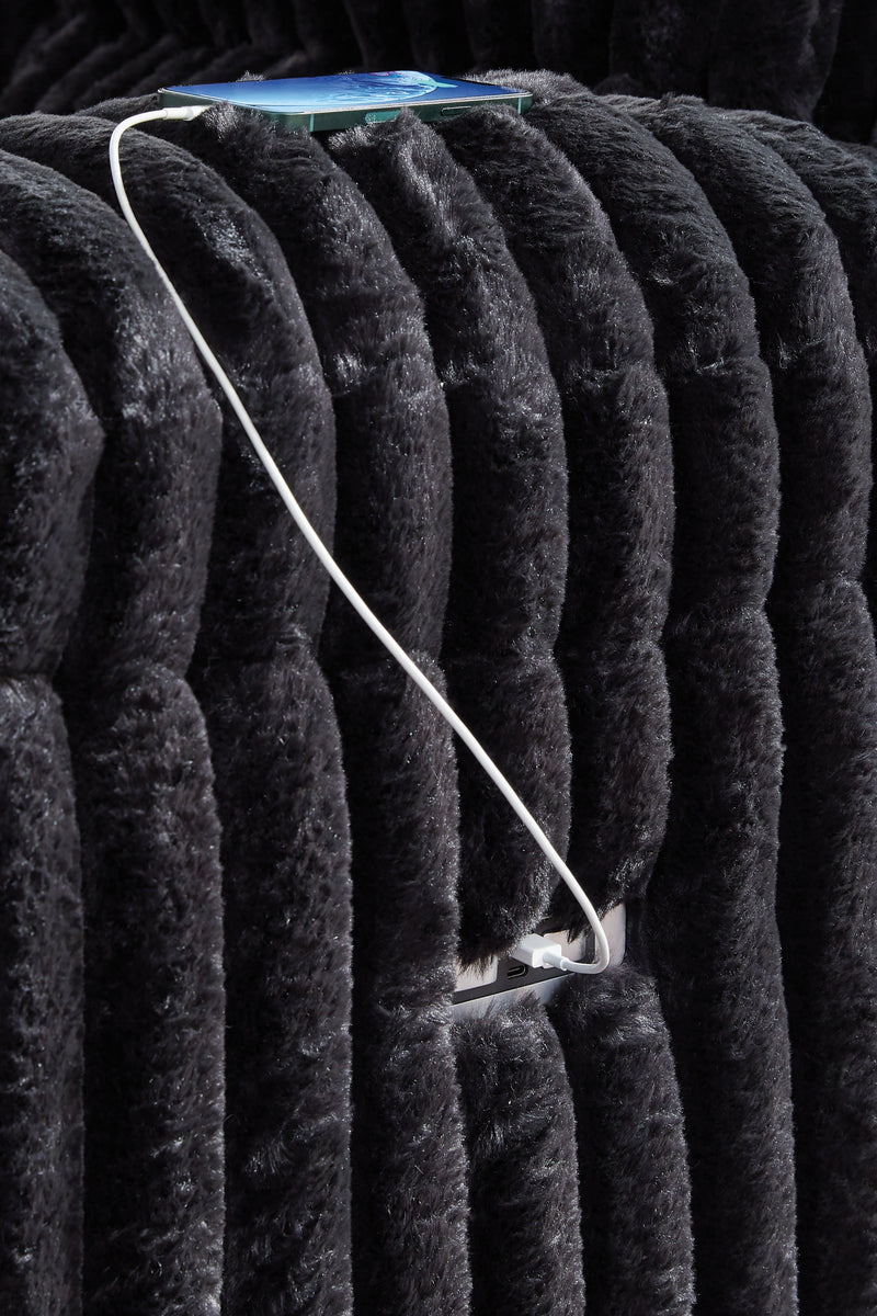 Rhines Falls Power Recliner (Color: Onyx)