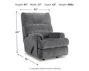 Man Fort Recliner (Color: Graphite)