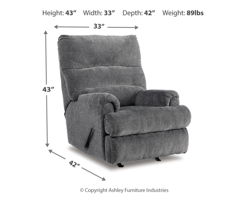 Man Fort Recliner (Color: Graphite)