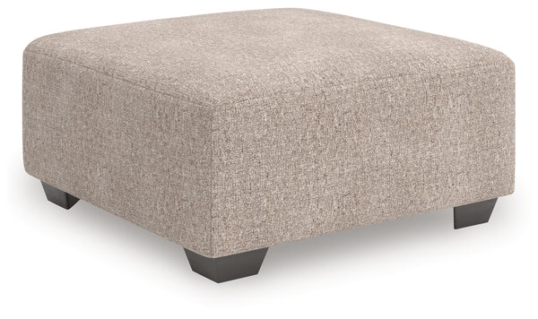 Newellen Oversized Accent Ottoman (Color: Hemp)