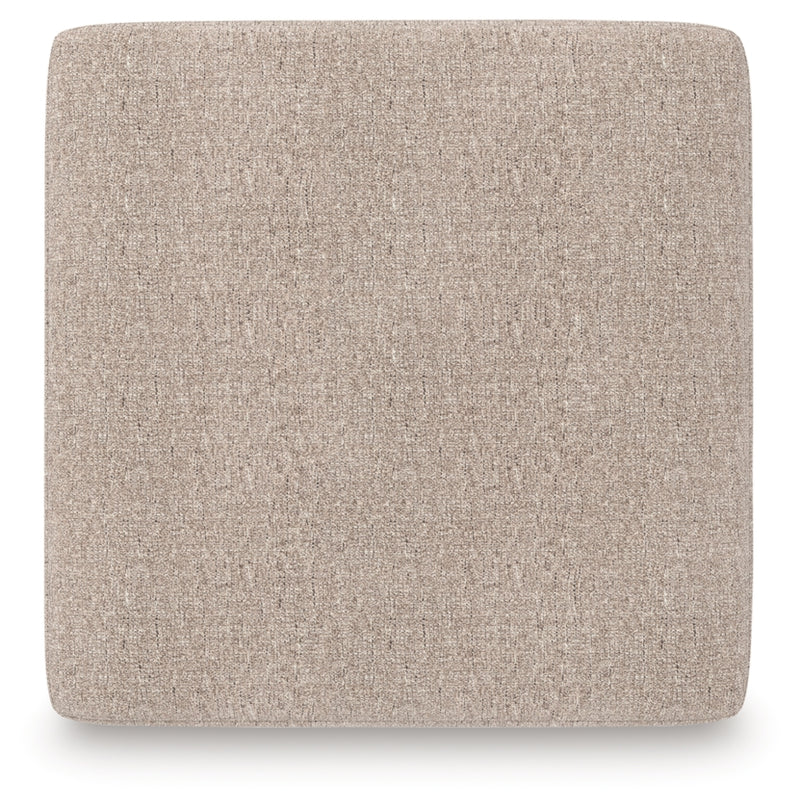 Newellen Oversized Accent Ottoman (Color: Hemp)