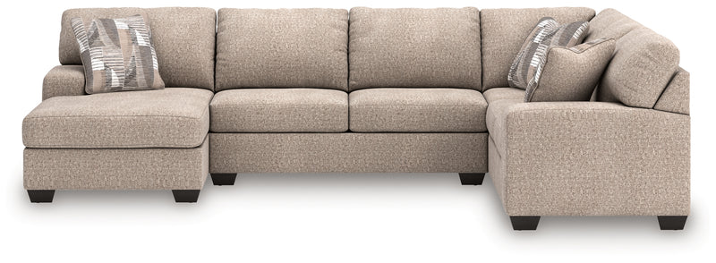 Newellen 3-Piece Sleeper Sectional with Chaise (Color: Hemp)