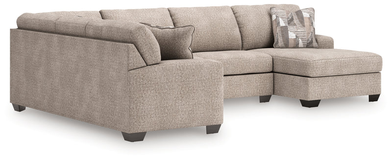 Newellen 3-Piece Sectional with Chaise (Color: Hemp)
