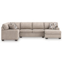 Newellen 3-Piece Sleeper Sectional with Chaise (Color: Hemp)