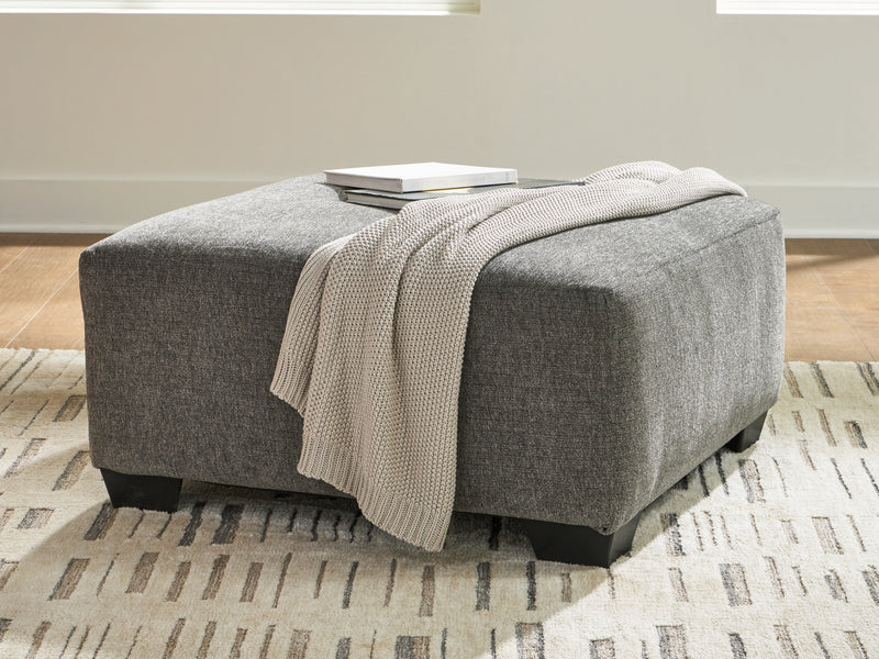 Newellen Oversized Accent Ottoman (Color: Greystone)