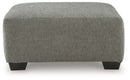 Newellen Oversized Accent Ottoman (Color: Greystone)