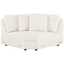 Emberson Upholstered Wedge Ivory