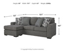 Gardiner Sofa Chaise and Ottoman