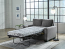 Rannis Twin Sofa Sleeper (Color: Pewter)