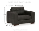 Luigi Oversized Chair and Ottoman