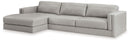 Amiata 2-Piece Sectional with Chaise (Sectional Orientation: )