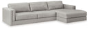 Amiata 2-Piece Sectional with Chaise (Sectional Orientation: )