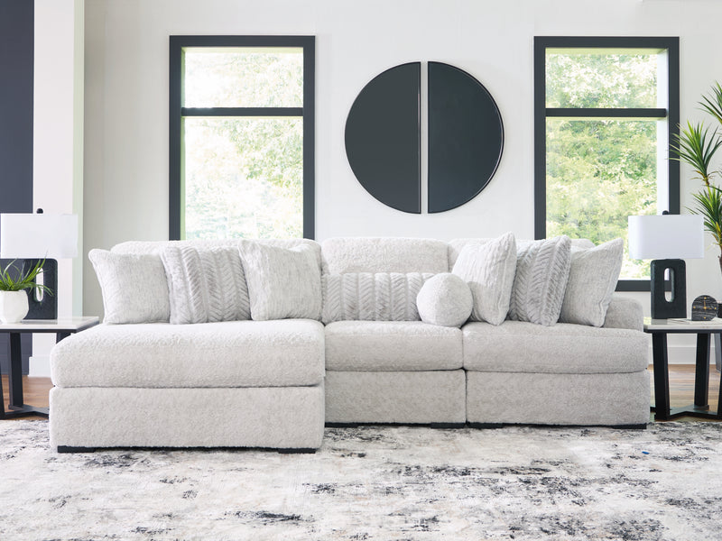 Cuddle Plush 3-Piece Sectional with Chaise