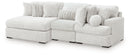 Cuddle Plush 3-Piece Sectional with Chaise