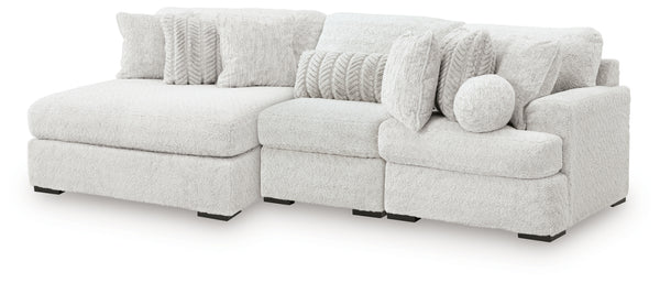 Cuddle Plush 3-Piece Sectional with Chaise