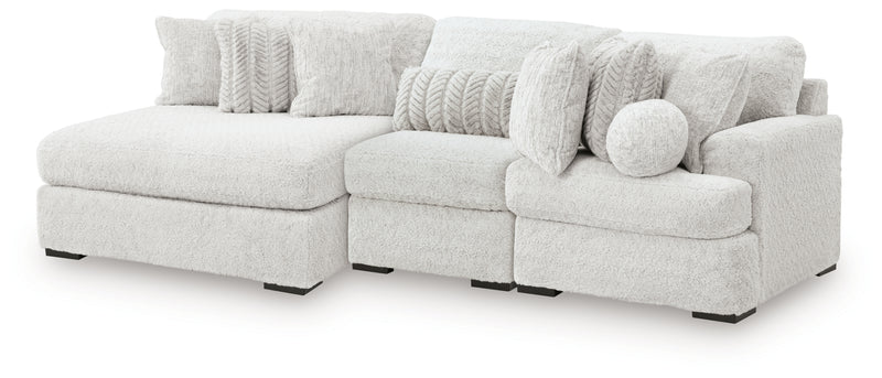 Cuddle Plush 3-Piece Sectional with Chaise