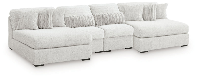 Cuddle Plush 4-Piece Sectional with Chaise