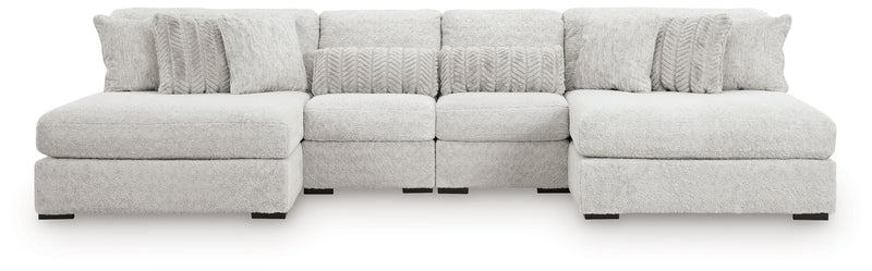 Cuddle Plush 4-Piece Sectional with Chaise