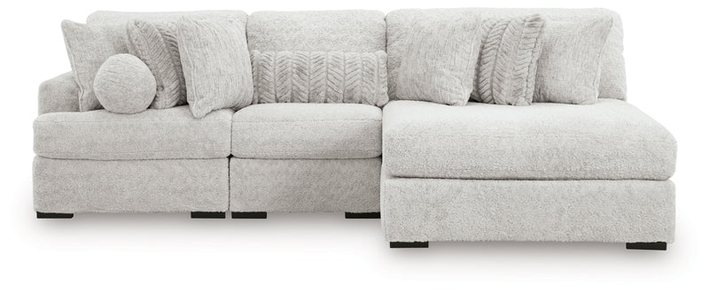 Cuddle Plush 3-Piece Sectional with Chaise