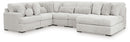 Cuddle Plush 6-Piece Sectional with Chaise