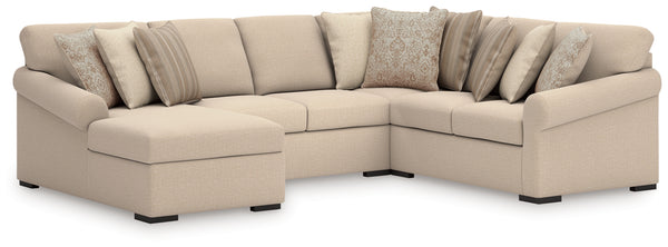 LadyMae 4-Piece Sectional with Chaise (Sectional Orientation: )