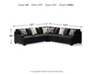 Lavernett 3-Piece Sectional