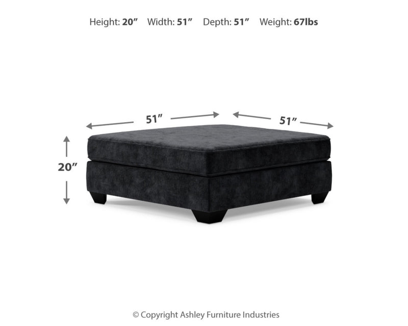 Lavernett 3-Piece Sectional and Oversized Ottoman