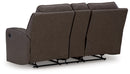 Lavenhorne Reclining Loveseat with Console (Color: Umber)